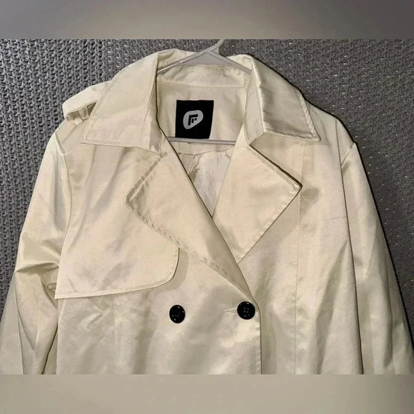 Garemcy Women's Long Waterproof Trench Coat Double Breasted Classic Lapel Belted - Picture 2 of 16